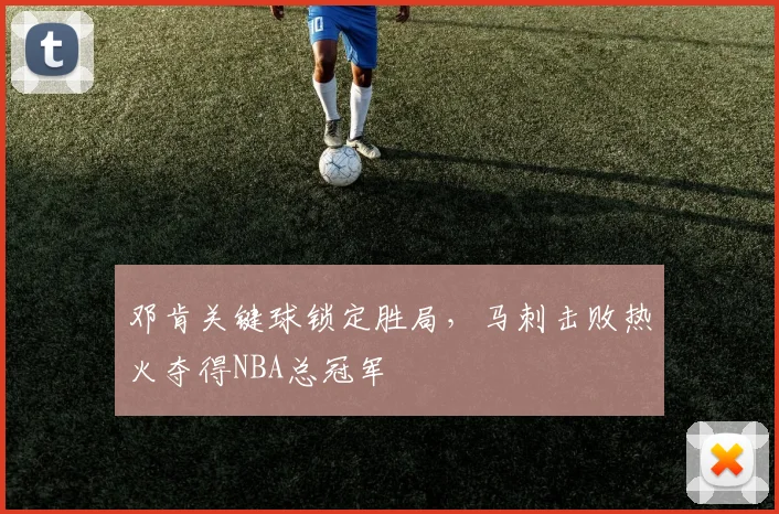 邓肯关键球锁定胜局,马刺击败热火夺得NBA总冠军